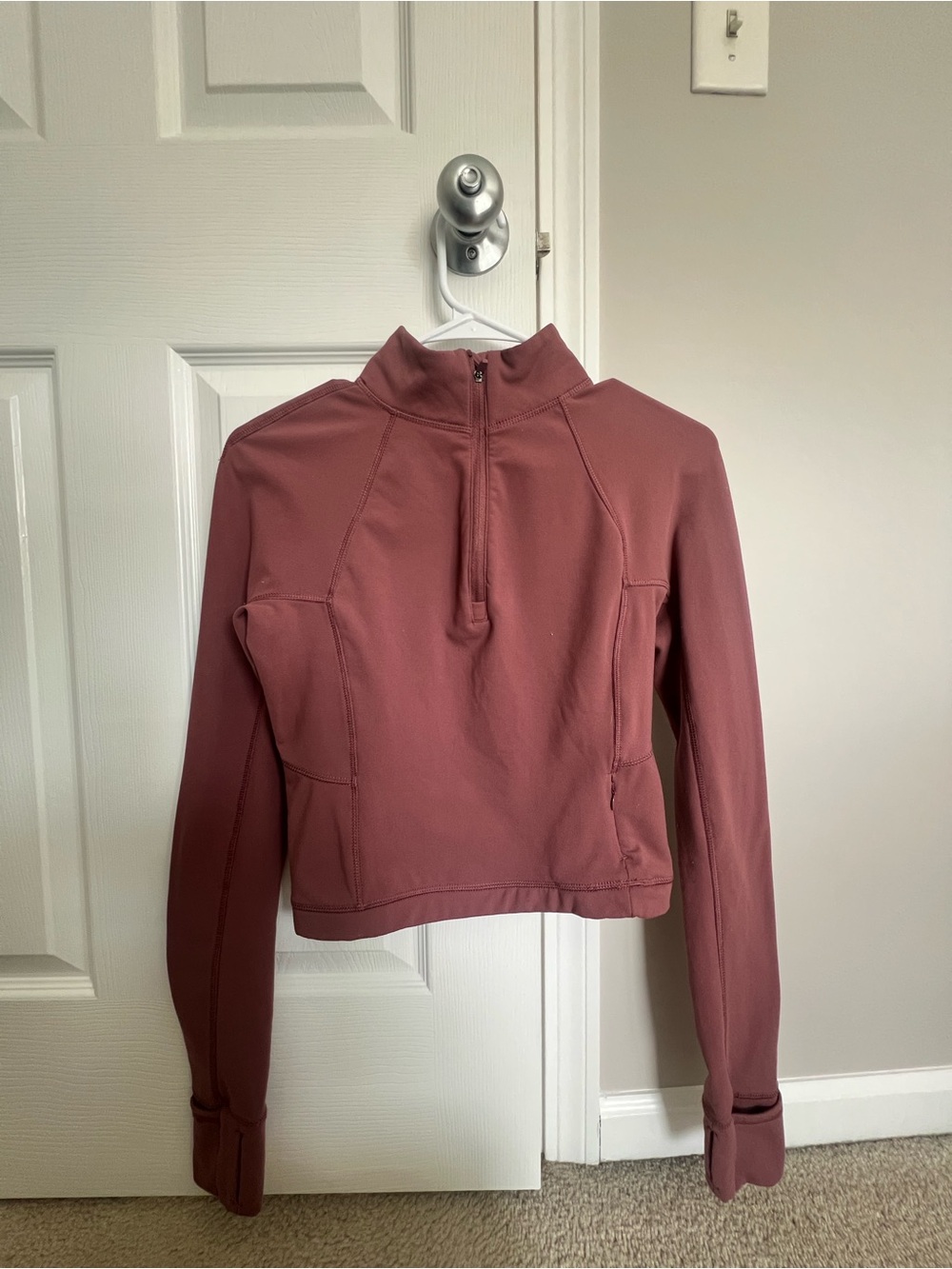 Lux Rosewood Half-Zip Pullover